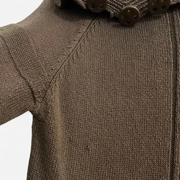 Cozy vintage knit sweater top from “Jaguar” with bell sleeves + button details - Picture 4 of 7